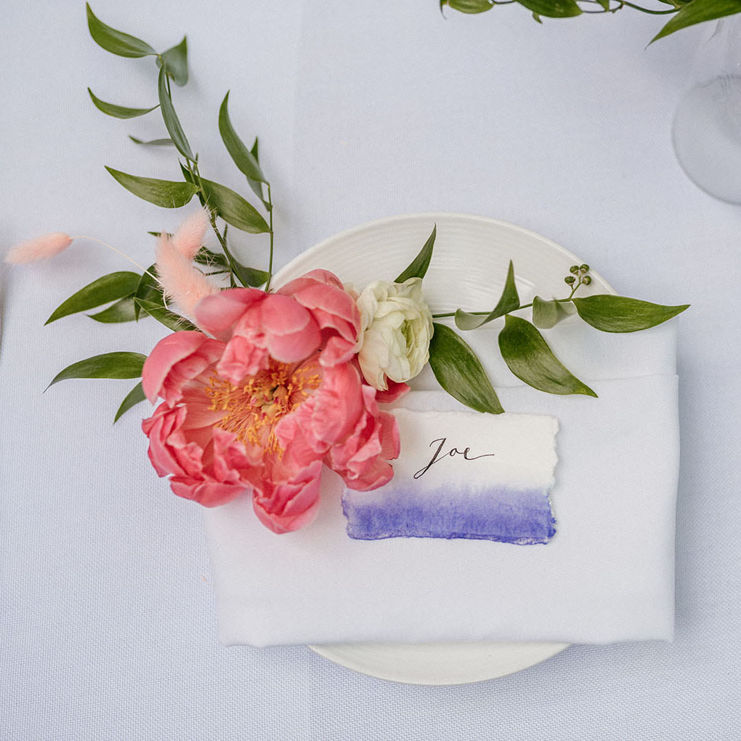 Custom wedding invitations, wedding paper stationery denver, colorado wedding inspirations, watercolor placecards